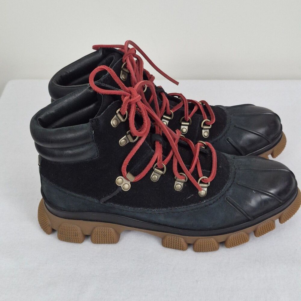 Sperry Top Sider  sz 9 The Summit Snow Boot Navy Leather Waterproof Hiking Trek